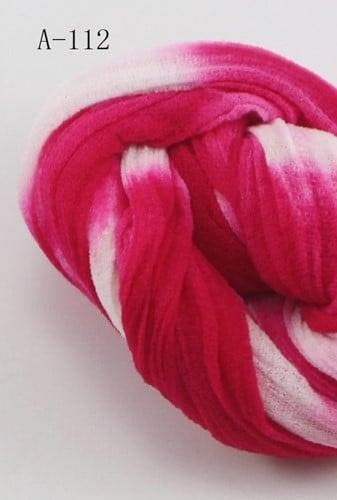 Nylon a112 darkpink-hotpink 2tonevoor het maken van bloemen,, Ophalen of Verzenden, Nieuw