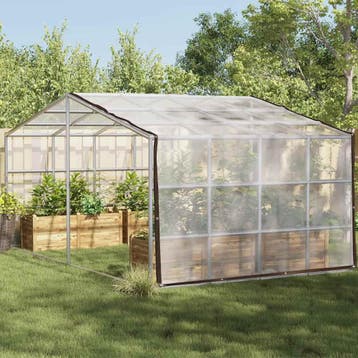 vidaXL Plantenafdekking met zeilringen 3x8 m polyethyleen, Verzenden