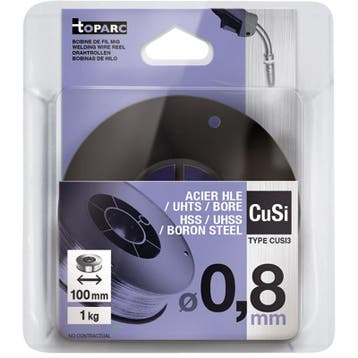Lasdraad MIG D100 koper GYS CuSi3 0,8mm rol 1,0kg, Verzenden, Nieuw