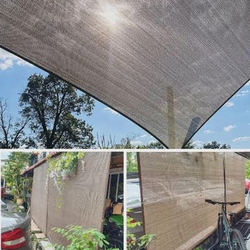 UV-Bestendige Schaduwdoek HDPE - Koffiebruin - Zonwering voo, Verzenden, Nieuw