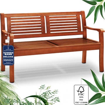 Tuinbank Bruin Eucalyptushout FSC®-gecertificeerd 120x56x.., Tuin en Terras, Tuinsets en Loungesets, Verzenden, Nieuw