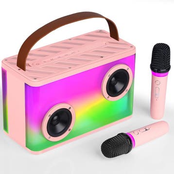 BONAOK Karaoke Box met RGB - Tweedekansje | OP=OP, Ophalen of Verzenden, Nieuw, Complete set