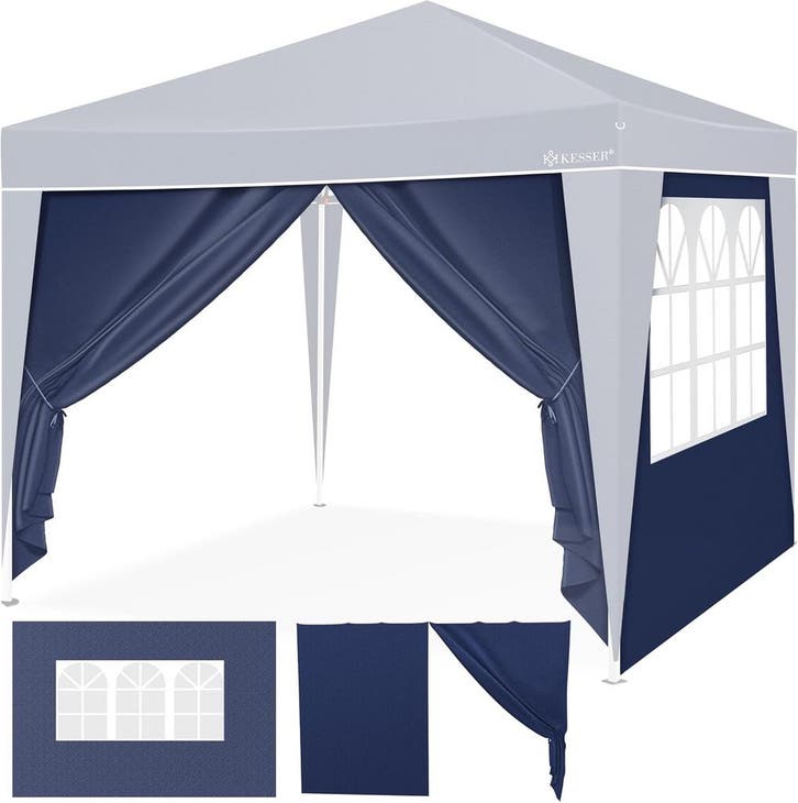 KESSER® Zijwand voor paviljoen - 3x3m - Antraciet, Tuin en Terras, Partytenten, Zo goed als nieuw, Verzenden
