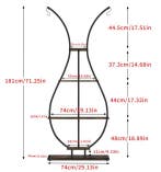 Metalen Plantenstandaard 5 Lagenen Hangers: veel plantenplez, Tuin en Terras, Bloembakken en Plantenbakken, Verzenden, Nieuw