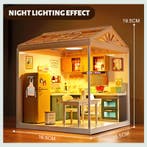 Dreamy mini house Keuken Kitchen met ledlamp DIY Modelbou..., Verzenden, Nieuw