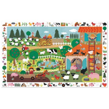 Djeco observatiepuzzel boerderij -  van €14,99 voor €13,49, Ophalen of Verzenden, Nieuw