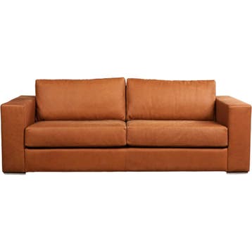 Leren bank Flow - 3 zits, Nieuw, Ophalen of Verzenden, Modern, 200 tot 250 cm