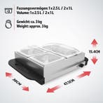 Warmhoudplaat - Buffetwarmer - Chafing Dish - Zilver - Jago, Huis en Inrichting, Verzenden, Zo goed als nieuw