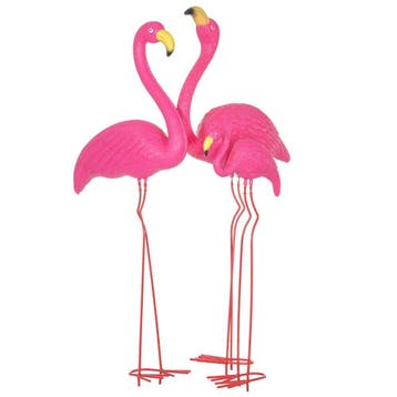 Flamingo | Tuinsteker | 70 cm | Set Van 3 | Roze, Tuin en Terras, Ophalen of Verzenden, Nieuw