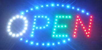 OPEN LED bord lamp verlichting lichtbak reclamebord #C9, Verzenden, Nieuw in verpakking