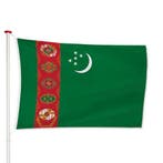 Turkmeense Vlag 40x60cm, Diversen, Verzenden, Nieuw