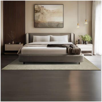 Kortpolig vloerkleed Soft Zone - 160 x 230 cm, zandkleur, Verzenden, Nieuw