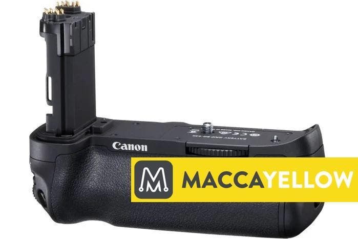 Canon Battery-grips bij MACCA yellow, Audio, Tv en Foto, Fotografie | Accu's en Batterijen, Zo goed als nieuw, Ophalen of Verzenden