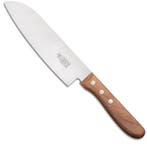 Robert Herder Santoku Koksmes – Carbonstaal – Lemmet 16,, Ophalen of Verzenden, Nieuw, Hout, Los bestek