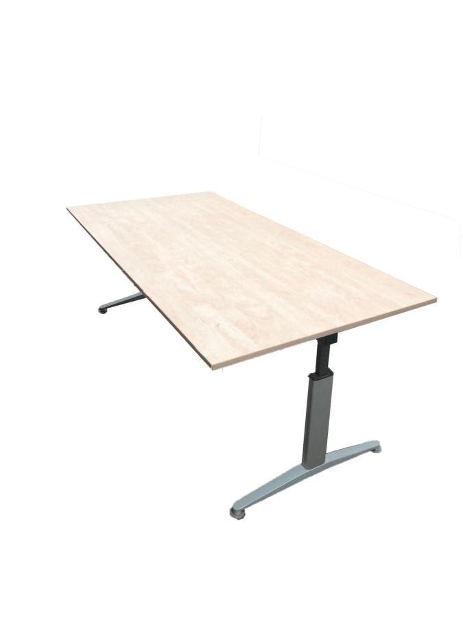 Bureau Kinnarps Twinform - 200x100cm (bxd) - aluminium -, Huis en Inrichting, Bureaus, Ophalen of Verzenden