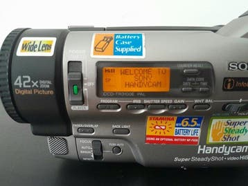 Sony CCD-TR3100E Video8 camera, Hi8 camera