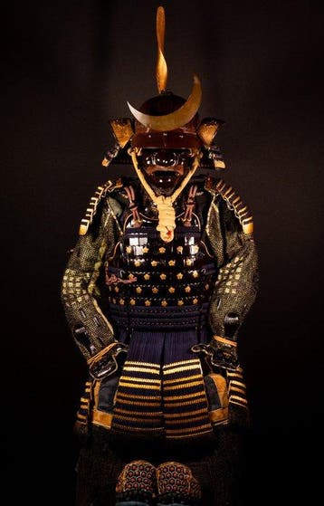 Gusoku yoroi: volledig samoerai-pantser - ijzer, Zijde,