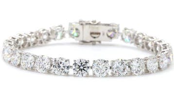 Armband - 18 karaat Witgoud - 24.90ct. tw. Diamant, Sieraden, Tassen en Uiterlijk, Armbanden, Nieuw