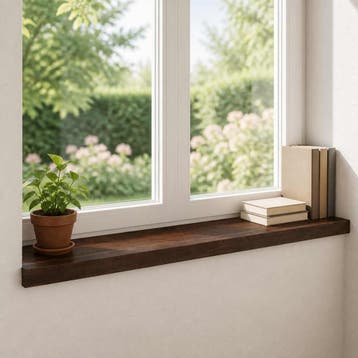 vidaXL Raamkozijnen 2 st Donkerbruin 100 x 30 x 2 cm, Verzenden, Nieuw