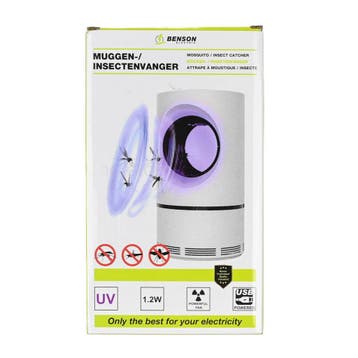 Benson Muggen- en insectenvanger - UV licht - Geruisloze...