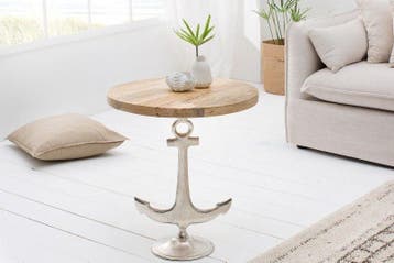 Maritiem design bijzettafel SEVEN SEAS 50cm anker met, Huis en Inrichting, Ophalen of Verzenden, Nieuw