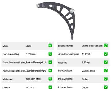 Draagarm MINI Paceman Cooper D ALL4 (R61) Van 2012-03 tot 20, Verzenden, Nieuw, Mini