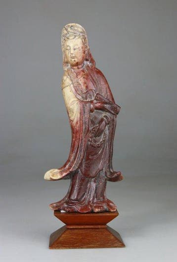 Kwanyin - Sculptuur - Standbeeld - Steatiet - Zeepsteen -