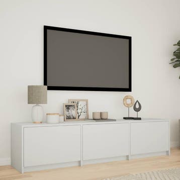 vidaXL TV-kast met LED 165 x 34 x 40 cm Wit Geconstrueerd, Minder dan 50 cm, Verzenden, Nieuw, Minder dan 100 cm