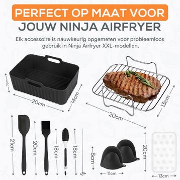 Nevana Airfryer Accessoires - Pizza pan - Spiesrek - Rooster, Ophalen of Verzenden, Zo goed als nieuw