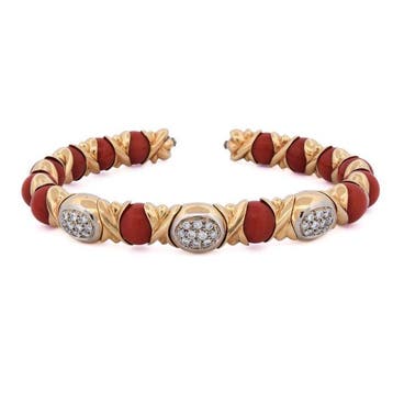 Armband - 18 karaat Geel goud - 0.60ct. tw. Diamant, Nieuw