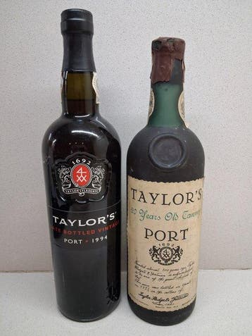 1994 Taylors LBV & 20 years old Tawny - Late Bottled, Nieuw