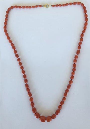 Handmade - Halsketting - Exclusive Faceted Mediterranean Red, Nieuw