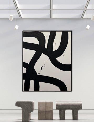 Stefanie Raus - Black IV 1870 XXL, Antiek en Kunst