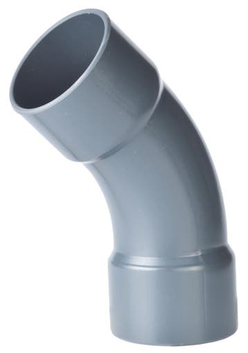 Pvc bocht 45°, handgevormd, 2x inwendig lijm-110 m, Verzenden, Nieuw