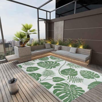 vidaXL Buitenkleed ARAKIL 190x290 cm polypropeen groen, Tuin en Terras, Verzenden, Nieuw