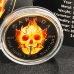 Canada. Silver .999 Coloured / Black Ruthenium 24 Kt and, Postzegels en Munten, Edelmetalen en Baren