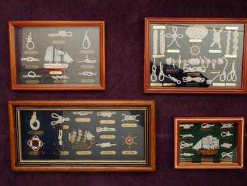 Maritieme objecten (4) - Katoen- Lijst met scheepsknopen, Antiek en Kunst