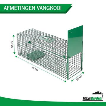 MaxxGarden Vangkooi - Rattenval opvouwbaar 80x25x30cm (Dier), Verzenden, Nieuw