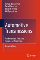 Automotive Transmissions 9783642162138, Verzenden, Zo goed als nieuw
