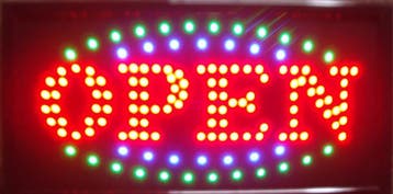 OPEN LED bord lamp verlichting lichtbak reclamebord #B11, Verzenden, Nieuw in verpakking