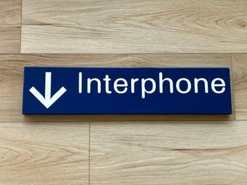 Interphone - Plaque - Emaille