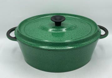 Braadpan - bron, Emaille