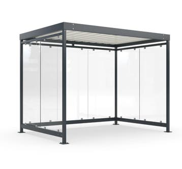 Nieuw de P-Line Plat dak fietsenstalling glas, Fietsen en Brommers, Nieuw