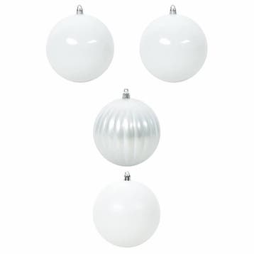 Kerstdecoratie 4-delig wit | retourdeal 57% korting, Diversen, Ophalen of Verzenden, Nieuw