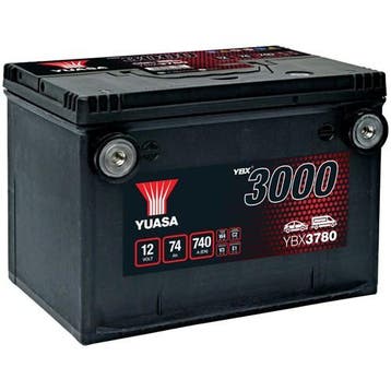 Yuasa Ybx3000 Ybx3780 Accu 74Ah 260X183X185, Verzenden