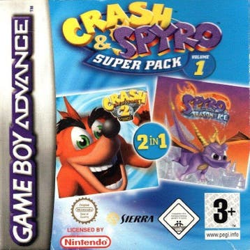 Game Boy Crash & Spyro Super Pack Volume 1 (In doos), Spelcomputers en Games, Verzenden, Zo goed als nieuw