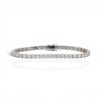 Armband - 18 karaat Witgoud - 8.01ct. tw. Diamant, Nieuw