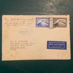 Duitse Rijk 1928 - Zeppelin : 2 en 4 Mark op zeppelin brief, Gestempeld