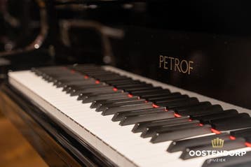 Petrof 173 PE messing vleugel, Zo goed als nieuw, Zwart, Vleugel