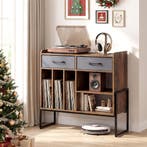 LIVSK Platenspelerstandaard - Vintage Charm - 3 Open Vakken, Huis en Inrichting, Kasten | Vitrinekasten, Verzenden, Nieuw